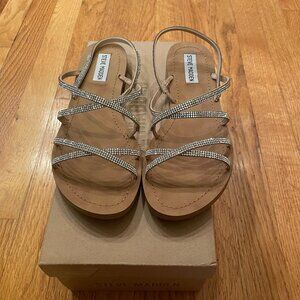 Steve Madden Rhinestone Flat Sandles